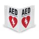 AERO Healthcare CardiAct™ LIFEPAK® CR2 AED Kit with Cellular and WiFi Connectivity, Alarmed Wall Cabinet, Signage