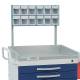 DETECTO 12-Bin Organizer with Accessory Bridge for Rescue and Whisper Series Medical Carts