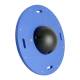 CanDo® Circular Wobble Balance Board Combo™ with 1 Instability Ball - X-Hard, Black