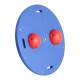 CanDo® Circular Wobble/Rocker Balance Board Combo™ with 2 Instability Balls - Easy, Red