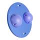 CanDo® Circular Wobble/Rocker Balance Board Combo™ with 2 Instability Balls - Hard, Blue