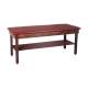 CanDo® Fixed Height Hardwood Treatment Table with Flat Top, H-Brace, and Shelf