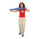 CanDo® Klip™ Fastener for Exercise Band - In Use with Exercise Band (Exercise Band is Sold Separately, Red Fastener is Not Available)