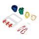 CanDo® Rubber Band Hand Grip Exerciser with 5 Resistance Level Bands