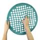 CanDo® 10-0873 Web Hand Exerciser, Latex-Free, 14" Diameter, Medium Resistance, Green - One-Hand Use
