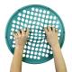 CanDo® 10-0873 Web Hand Exerciser, Latex-Free, 14" Diameter, Medium Resistance, Green - Two-Hand Use
