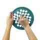 CanDo® 10-0863 Web Hand Exerciser, Low-Powder Latex, 7" Diameter, Medium Resistance, Green - Twisted