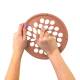CanDo® 10-0880 Web Hand Exerciser, Latex-Free, 7" Diameter, XX-Light Resistance, Tan - Twisted