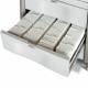 Capsa AVPCL10-CSHDC-STK Quickship Avalo PCL Punch Card Medication Cart with 4 Drawers (D103), and Key Lock - Open Drawer (Contents NOT included)