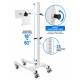 Phillips Safety CAS-PIV-ECON Pivoting Economy Cassette Holder features 25 adjustment holes and a convenient knob for easy height adjustments.