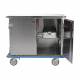 Pedigo Double Door Stainless Steel Surgical Case Cart