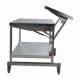 Pedigo CDS-3072 Space Station Central Supply Work Table, 30" D x 72" W x 34" H, Side View - with Shelf Adjusted