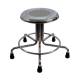 Creative Living Medical CHM8052-01 MRI Non-Magnetic Stainless Steel Stool with Rubber Tips - No Backrest - Height Adjustable 21" to 27"