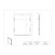 Poltex CLEANSIG Clean Room Sign Sleeve - 0.60" Depth, Dimensions