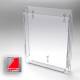 Poltex CLEANSIGDP-T Clean Room Sign Sleeve - 1" Depth, High Bond Tape Mount