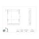 Poltex CLEANSIGDP Clean Room Sign Sleeve - 1" Depth, Dimensions