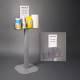 Poltex CLNSTAT-SLV-3STL Poltex Cleaning Station - With Sign Sleeve (Cleaning materials and sample sign not included.)