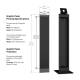 Compulocks Floor Stand with Brandable Panel - Black, Graphic Panel Specifications