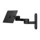 Compulocks Swing Arm Wall Mount - Black, Left Angle View