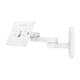 Compulocks Swing Arm Wall Mount - White, Left Angle View