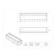 Poltex CONIC15 Conical Tube Rack - 20 x 15 mL Tubes - Dimensions