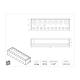 Poltex CONIC1550 Conical Tube Rack - 7 x 15 mL Tubes and 10 x 50 mL Tubes - Dimensions