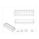 Poltex CONIC50 Conical Tube Rack - 14 x 50 mL Tubes - Dimensions
