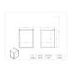 Poltex CONMSK Bulk Cone Mask Dispenser - Dimensions