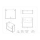 Poltex CONTEC1112 Lint Free Cleanroom Wipe Holder - 12" W x 11" H, Dimensions