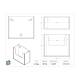 Poltex CONTEC89 Lint Free Cleanroom Wipe Holder - 9" W x 8" H, Dimensions