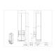 Poltex CRYO28 Cryo Box Holder - 28 Box Capacity, Dimensions