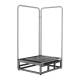 Reina Imaging CS1 Clear Single Step Imaging Foot Stool - With Digital Radiography Panel Below Clear Platform Left Angle View (Digital Radiography Panel is Not Included)