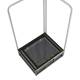 Reina Imaging CS1 Clear Single Step Imaging Foot Stool - With Digital Radiography Panel Below Clear Platform (Digital Radiography Panel is Not Included)