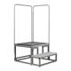 Reina Imaging CS2 Clear Two Step Imaging Foot Stool - With Digital Radiography Panel Below Clear Platform (Digital Radiography Panel and Encasement are Not Included)