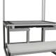Reina Imaging CS2 Clear Two Step Imaging Foot Stool - With Digital Radiography Panel Below Clear Platform Step Close Up (Digital Radiography Panel is Not Included)