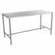 Blickman CSDT6830 Stainless Steel Work Table with H-Brace - 68"L x 30"W x 36"H