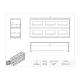 Poltex CSR2,63,24,114 Cold Storage Clear PETG Rack with Sliding Drawer - 2-Tier, Dimensions