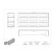 Poltex CSR5,58,27,131 Cold Storage Clear PETG Rack with Sliding Drawer - 5-Tier, Dimensions