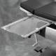 The acrylic surgical surface is radiolucent.