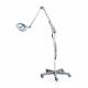 Waldmann D15954110 OPTICLUX 10-1 P TX LED Magnifier Light with Double Arm - Rolling Stand Mounted