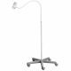 Waldmann D15990110 HALUX N30-1 P SV LED Exam Light with 38.6" Gooseneck Arm, Side Mount - Rolling Stand Mounted