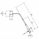 Waldmann HALUX N50-1 P SX LED Exam Light with 31.5" Gooseneck Arm - Dimensions in Millimeter