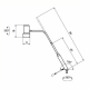 Waldmann D16044150 HALUX N50-3 P SX LED Exam Light with 31.5" Gooseneck Arm, 5 Dimming Levels, and 3 Color Shades - Dimensions in Millimeter