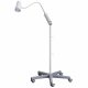 Waldmann D16044110 HALUX N50-3 P SX LED Exam Light with 31.5" Gooseneck Arm, 5 Dimming Levels, and 3 Color Shades - Rolling Stand Mounted