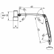 Waldmann HALUX N50-3 P FX LED Exam Light with 33.5" Articulating Double Arm, 5 Dimming Levels, and 3 Color Shades - Dimensions in Milimeter