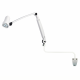 Waldmann D16046130 HALUX N50-3 P FX LED Exam Light with 33.5" Articulating Double Arm, 5 Dimming Levels, and 3 Color Shades - Wall Extension Mounted