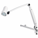 Waldmann D16046150 HALUX N50-3 P FX LED Exam Light with 33.5" Articulating Double Arm, 5 Dimming Levels, and 3 Color Shades - Rail Mounted (Please Note: Railings Not Included)