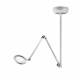 Waldmann D16070000 OPTICLUX 10-1 C T1 LED Magnifier Light with Double Arm - Ceiling Mounted