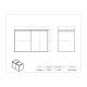 Poltex DBLCONMSK Double Bulk Cone Mask Dispenser - Dimensions