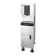 Hoshizaki DCM-271BAK Air-Cooled Countertop Mini Cubelet Ice and Water Dispenser with Built-In Storage Bin, Up to 286 lb/24-Hour Ice Production - On Dispenser Stand Right Angle View (Dispenser Stand is Sold Separately)